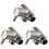 3Pcs Durable Silver Faucet Diverter 3-Way Adapter for Bathroom Use 3