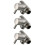 3Pcs Durable Silver Faucet Diverter 3-Way Adapter for Bathroom Use 9