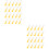 40Pcs Compact Yellow Plastic Scratcher Tool for Multi-Surface Use 7