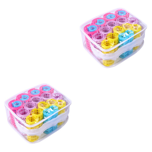 40St Kappersrollers Haarrollers Grip Assorti Kleuren Draagbaar 2