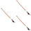 3Pcs Replacement Violin Bows Straight Body Good Stiffness and Control 8