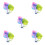 10 Pcs Artificial Betta Fish Leaf Bed With Suction Cup 6