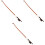 3Pcs Replacement Violin Bows Straight Body Good Stiffness and Control 5