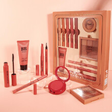 Makeup Gift Set for Women with Bag and Mirror, Complete 9Piece Kit for Birthday and Valentine's Day