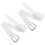2St Dames Softballs Tailleband Wit, Elastisch PU Leer, Sport Riem 7