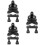 3pcs 360 To Rotate Bike Camera Stand 6