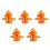 5 Stuks Mini Pop Aankleed Hoodie Voor 1:12 2