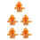 5 Stuks Mini Pop Aankleed Hoodie Voor 1:12 4