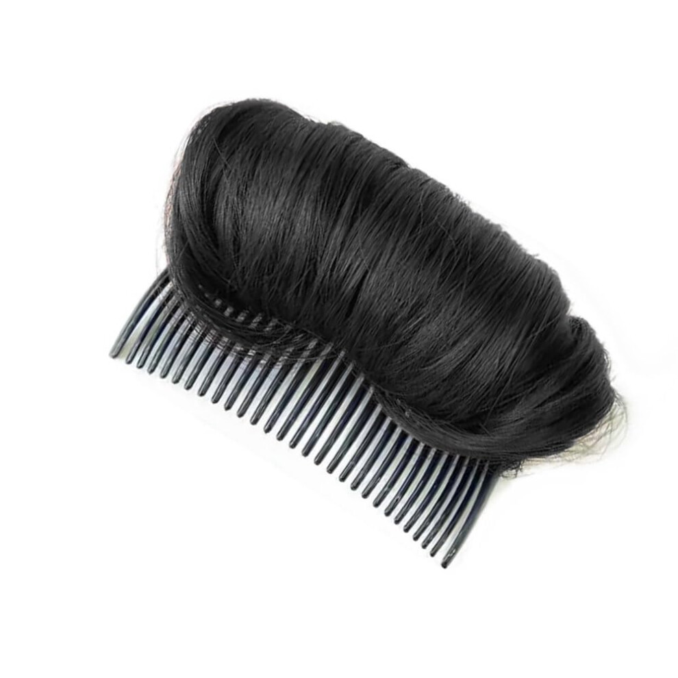 Black Hair Bun Maker With Invisible Hair Volume Insert For Easy Bun Styling Messy Bun Tool