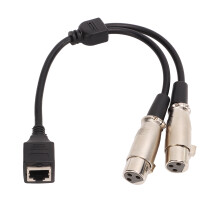 Patch Cable With High Transmission Rate Signal Loss Is Very Small XLR Male to Dual XLR Female Balanced Microphone Adaptor EMI RFI Shielding Plug And