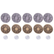 150 Sets Metal Jeans Buttons Trellis Snare Wire Bundy Women'S