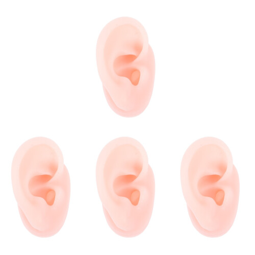 4pcs Artificial Ear Mold Ear Acupuncture 3d Perforation 1