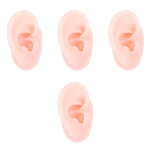 4pcs Artificial Ear Mold Ear Acupuncture 3d Perforation 2
