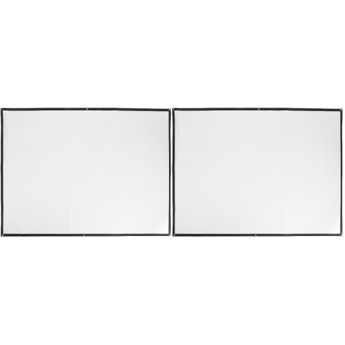 2 Pcs Projection Screen White Dedicated 1
