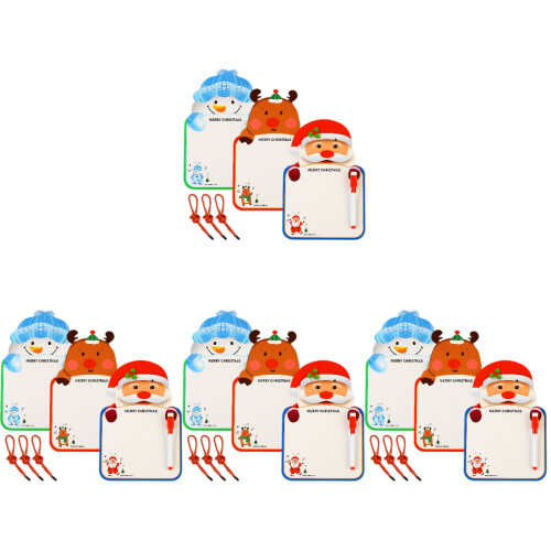 12Sets Double-Sided Dry Erase Boards for Kids Paper Plastic Material 2