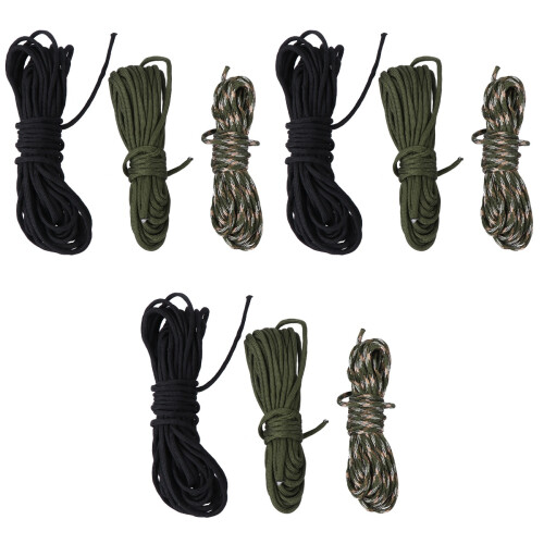 9 Pcs Nylon Rope Braided Rope Tool 2