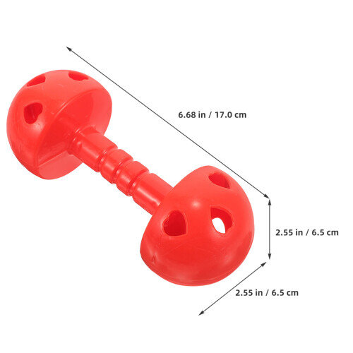 Duurzaam ABS Kinderdumbbell Speelgoed Rood 1