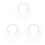 3St Parel Decoratie Sluier Haarband, Wit, Vintage Bruiloft Accessoires 4