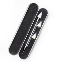 Dual Ended Nail Art Dotting Tool and Rhinestone Picker Pen with Replaceable Sticky Tips for DIY
