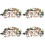 4 Sets Soldier Model Decor Man 7