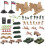4 Sets Soldier Model Decor Man 2