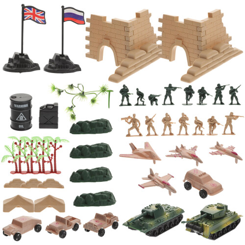 4 Sets Soldier Model Decor Man 1
