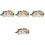 4 Sets Soldier Model Decor Man 5