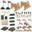 4 Sets Soldier Model Decor Man 3