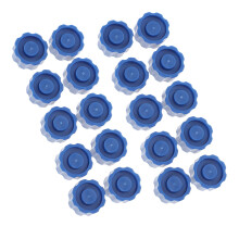 100St Spuitmonddopjes Plastic Herbruikbaar Luer Lock Caps