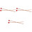 3Paren Paar Drumsticks Met Rubberkop Voor Percussie Instrument 4
