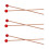 3Paren Paar Drumsticks Met Rubberkop Voor Percussie Instrument 9