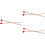 3Paren Paar Drumsticks Met Rubberkop Voor Percussie Instrument 7