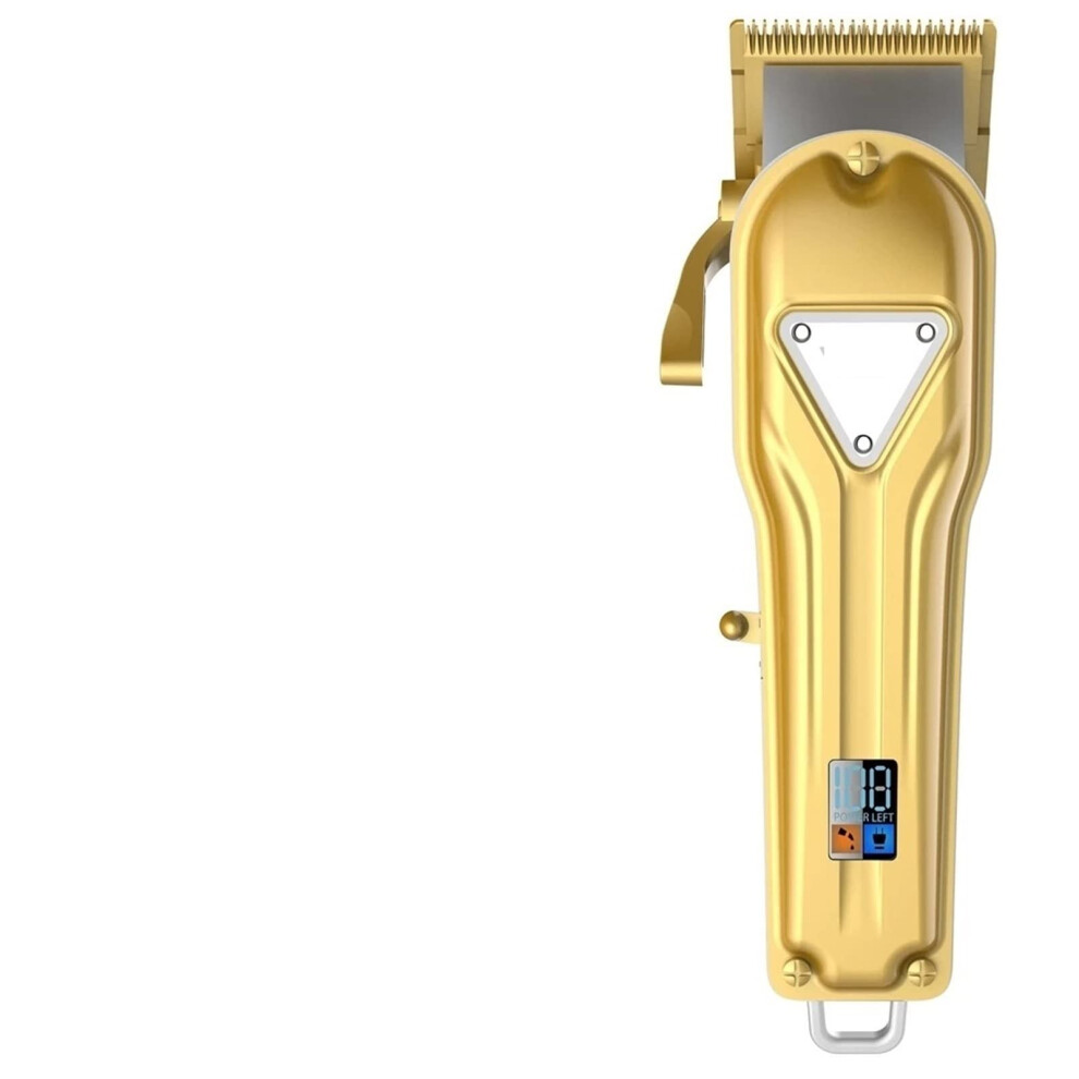 Silver Cordless Hair Clipper And Beard Trimmer For Men With Powerful Rotary Motor All Metal Body Au Plug