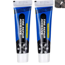 Tire  Glue Waterproof Flexible Adhesive Kit for Sidewall AllWeather Strong Bond (2PC)