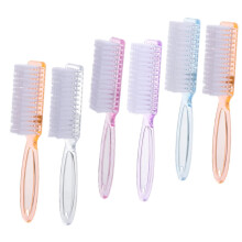 6pcs Nail Cleaning Brush Set with Nylon Bristles for Manicure Pedicure, Fingers and Toes