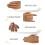 Silicone Nail Practice Hand with Stand, Realistic Texture Training Hand for Acrylic Nails 4# Right 5
