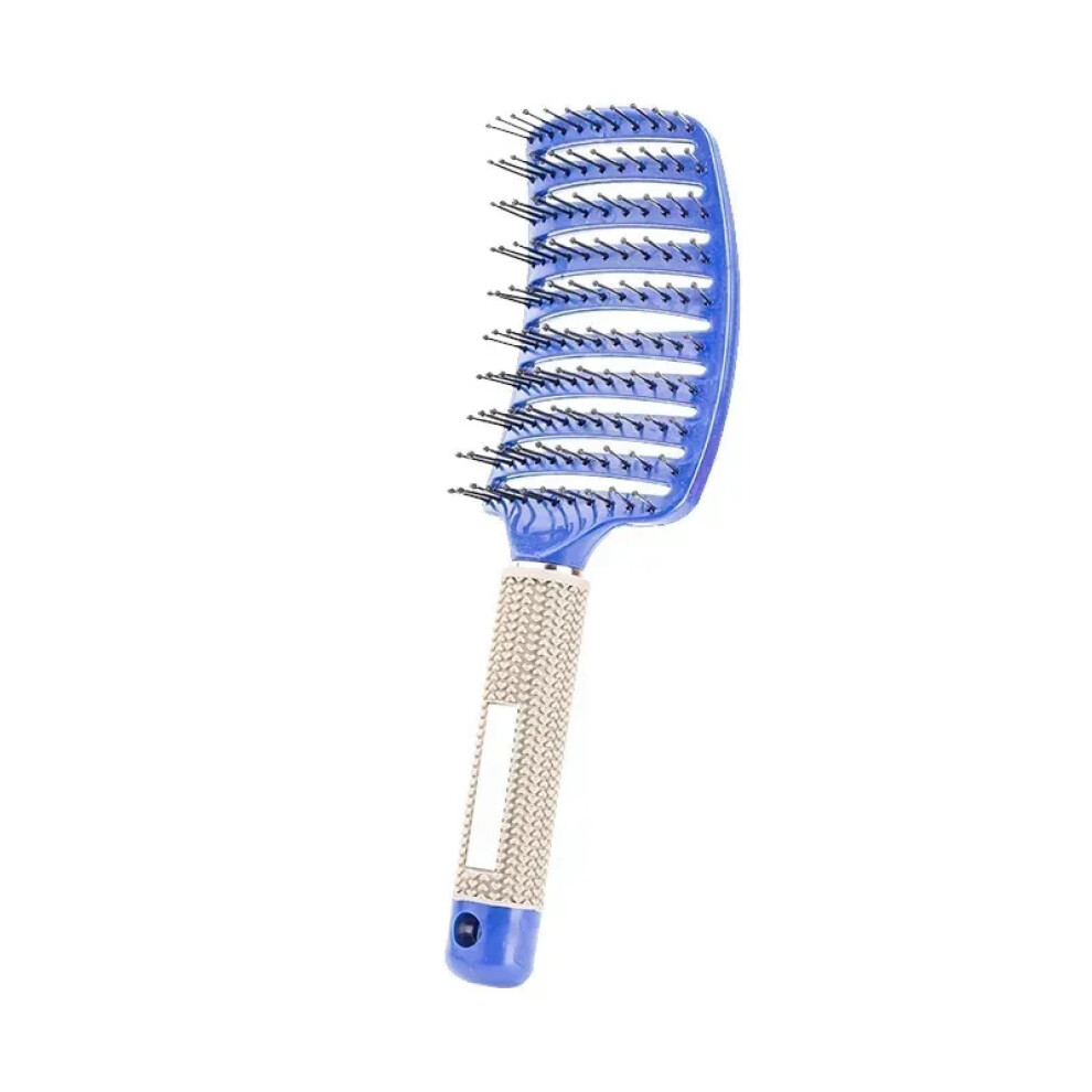 Blue Detangling Hair Brush with Gentle Scalp Massage, Heat Resistant for Wet and Curly Hair