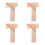 16 Pcs T Puzzle Wooden Brain Teaser Cube Game Educational Tool Khaki 8