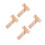 16 Pcs T Puzzle Wooden Brain Teaser Cube Game Educational Tool Khaki 4