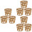 Multi-Function Straw Cup Sleeve For Friends 9pcs 6
