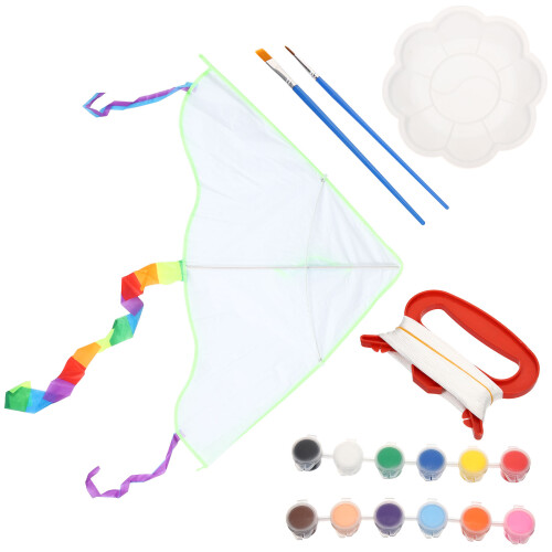 1Set Kids DIY Kite Making Kit Plastic Material Assorted Toy