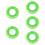 5pcs Orange Swim Ring Float Thicken Pvc Baby 10