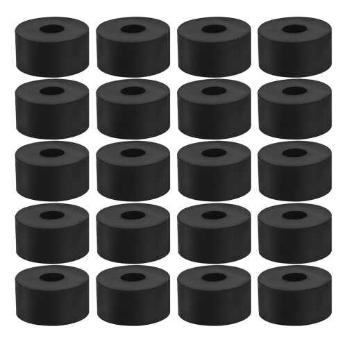 Rubber Flowerpot Riser Black Invisible For Plant Pots  40pcs 2