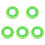5pcs Orange Swim Ring Float Thicken Pvc Baby 2