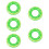 5pcs Orange Swim Ring Float Thicken Pvc Baby 11