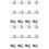 60 Pcs Waist Buttons Alloy Material No Nails 5