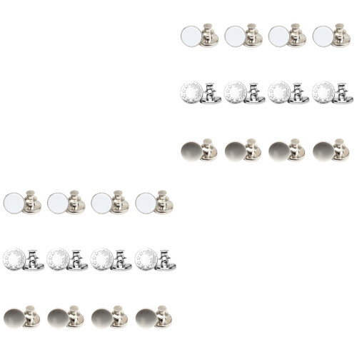 60 Pcs Waist Buttons Alloy Material No Nails 2