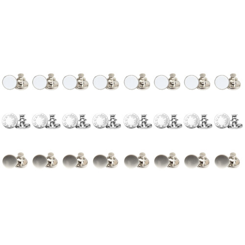 60 Pcs Waist Buttons Alloy Material No Nails 1