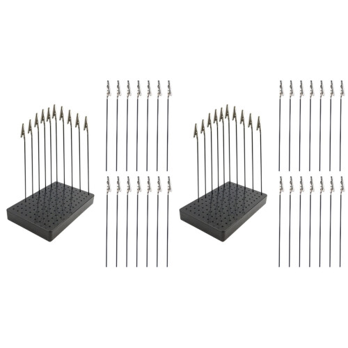 2Sets Zwarte Klemhouder Voor En Kleurclips 2