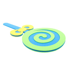 5Pcs Lightweight Felt Lollipop Props Green Photo Booth Decor for Dance